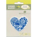 Recycled - Motiv hjerte med hav skildpadde