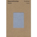 Reparationslap stretch til cowboy i lys denim