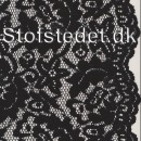 Blonde i bomuld/polyamid m/buet kant i sort