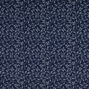 Bomuld m/blade i mørkeblå/lyseblå