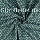 Bomuld i petrol med hvid artiskok