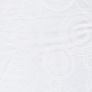Dug-stof jacquard m/cirkler, hvid