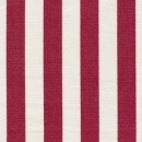 Liggestole stof stribet rød/off-white