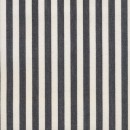 Liggestole stof smal stribet sort/off-white