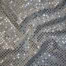 Paillet stof i sølv