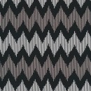 Afklip Patchworkstof med zigzag i sort, hvid og beige 50x55 cm.