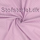 Skjortestof smal stribet i støvet syren og hvid