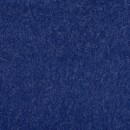 Strikket 100% uld fleece i støvet koboltblå