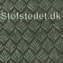 Jacquard Chenille Deluxe med blødt lotusblad i grøn/flaskegrøn