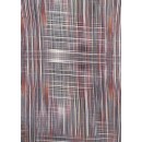 Viskose med vandrette og lodrette stribe mønster