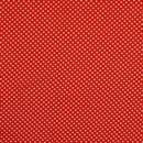 Fast viscose med prikker i rød og hvid