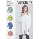 Simplicity 9707 Enkel Skjorte til fast stof | Easy-to-sew