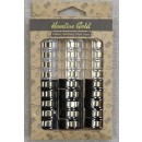 Wonder Clips 30 stk i sort og guld - Hemline Gold