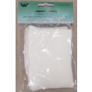 Ribkant/linning i hvid i akryl, 75 mm x 65 cm.