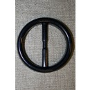Plast spænde rundt 40 mm. sort