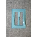 Plast spænde aflang 30 mm. aqua