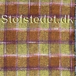 Ternet uld/polyester/bomuld/alpaca i carrygul, orange, lyserød, army